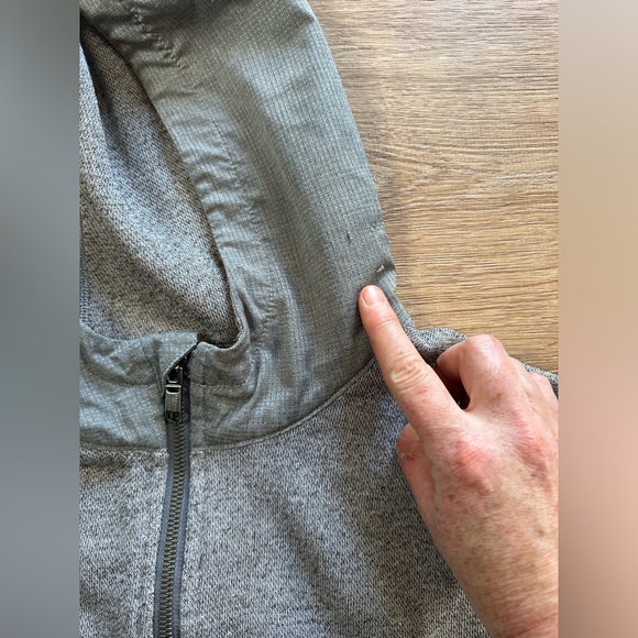 Mens Lululemon Zip up Hoodie Vest Size Medium Grey - Picture 9 of 13